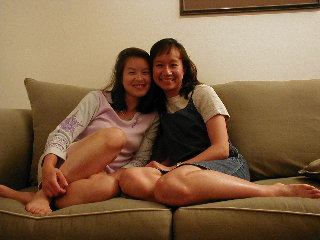 Dee and Esther in Boston, July 2000