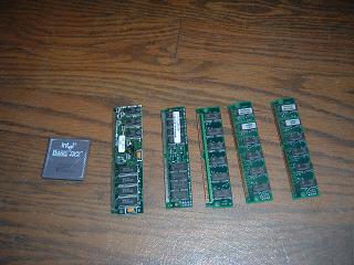 A 486 dx2 and the ram from the Gateway.
