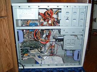 The internals of my power computer.