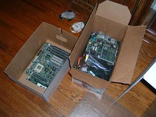 A couple boxes of old computer parts. So I feel like I'm doing my part to save history.