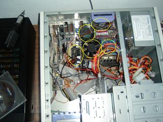 The processor is running at 105 degrees, north bridge 68 degrees peak.