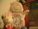 This is my allarm clark! Its so cute, it goes ohayo, ohayo OHAYOOOOOOOO!!!!!!!!! :P