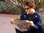 We're reading a tabloid. Headline says...