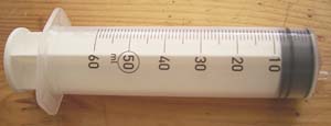 60 cc syringe.