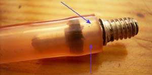 one way valve with extraction tube.