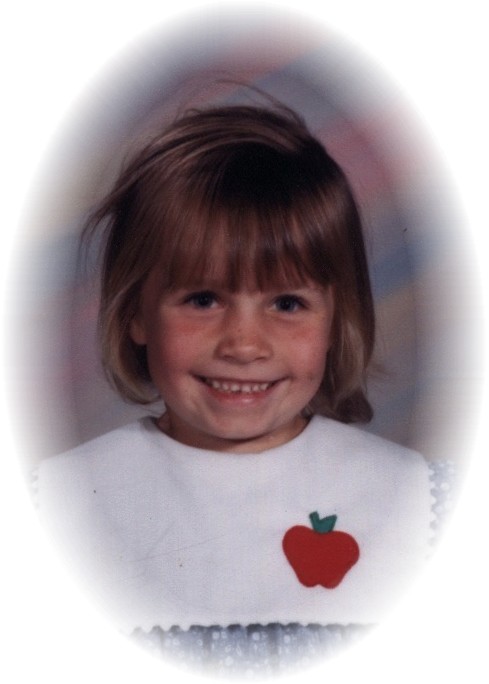At age 4&nbsp;&nbsp;&nbsp;&nbsp; Her first school picture