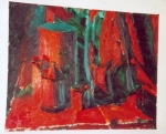 Wit Stilleven (rood-groen)/White Still Life (red-green)