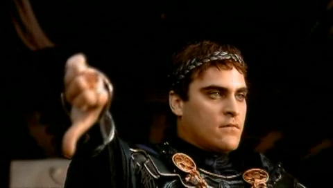 Commodus thumbs down
