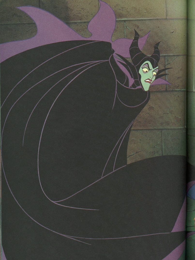 Maleficent and her cape