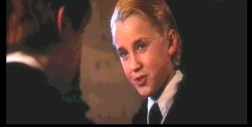 Malfoy is smirking...