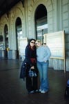 Giada e Veronica in stazione prima di partire