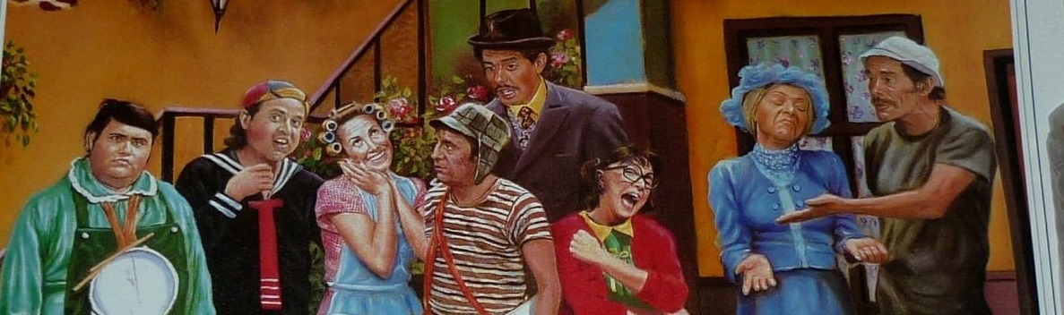 banner mostrando a turma do chaves.