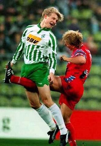 Right in the fucking nuts