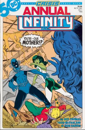 Infinity Inc. Annual #1 (1985) cover by Todd McFarlane & Tony Montano