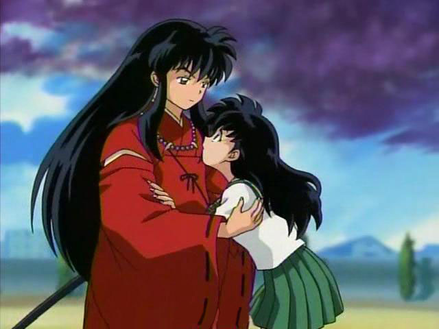 Kagome: *gulps* "Er...I...I'm sorry....Inuyasha...it's just that...at this angle...I can see all of your nose hairs...and it's so INTERESTING!!" Inuyasha: "GAH!" 