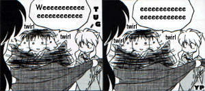 Miroku wraps up a little too much  ^^;