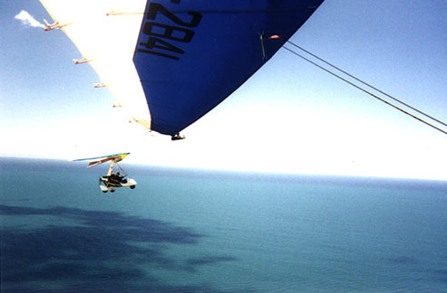 Flying lesson in New South Wales