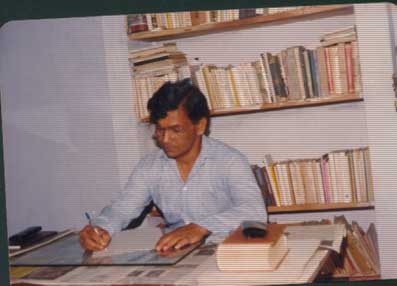 Mr. Siriwardena at his room - Matara house.