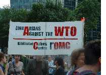 WTO protest: July 2003 Montreal
