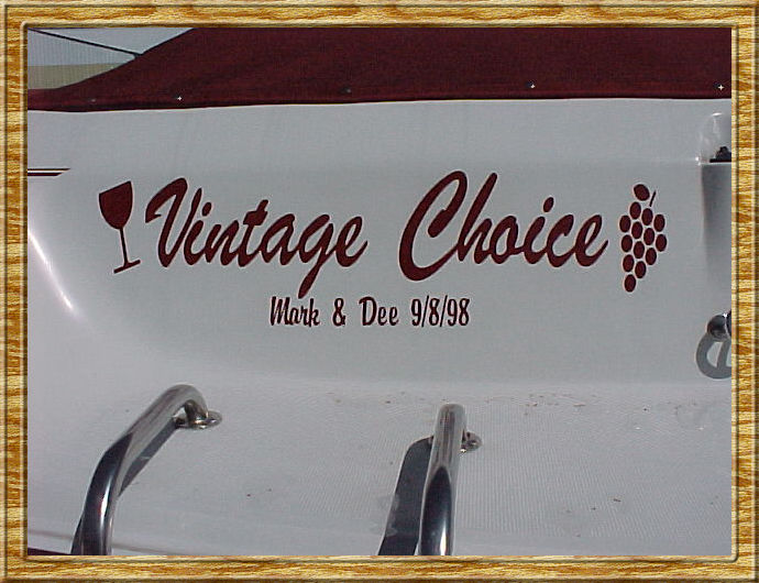 Photo of lettering for Vintage Choice