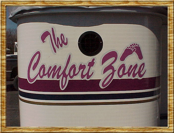 Photo of lettering for The Comfort Zone