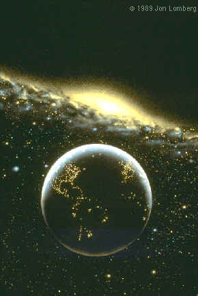 Terra vista de um sat�lite