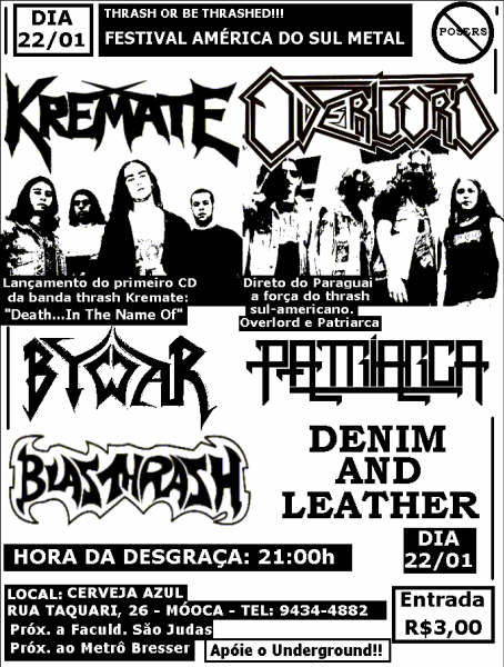 America Do Sul Metal - 22/01/05 - S�o Paulo/SP