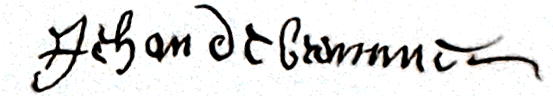 signature de Jehan de Bremme