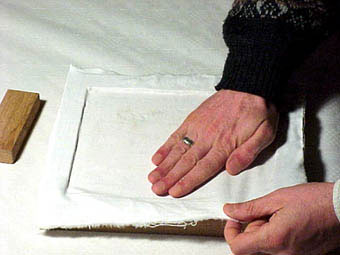 Gluing Canvas on the Icon