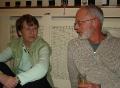 Steve:'If I pretend to talk to you, do you think she'll put the camera down?'