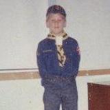 At gram's - going to cub scout meeting