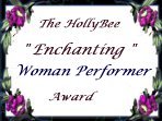 [Holly Bee Woman Performer Award]