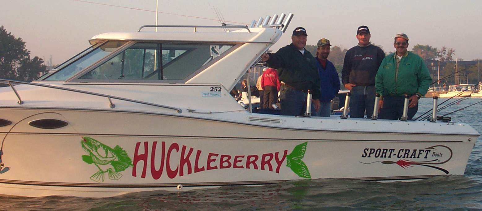 Huck, Ray, woody and den on the Huckleberry!