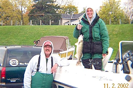 Here is a pic of Marcs fish, with Chris holding it,&nbsp; again taken in november of 2002