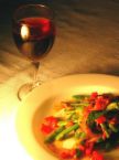 Food at the boundary.