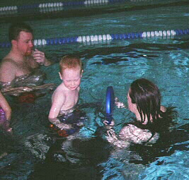Swimming lesson at the JCC