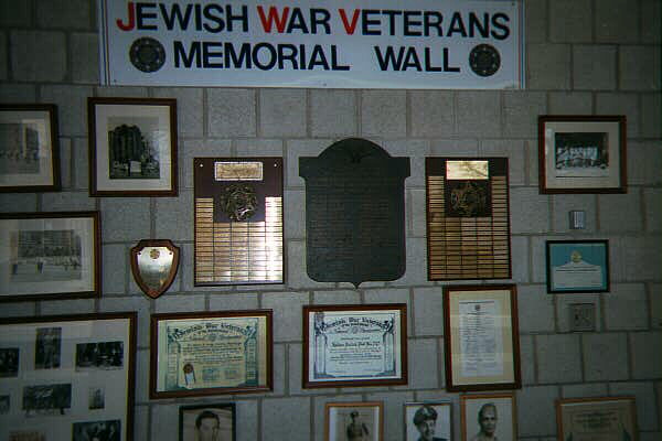 JWV Memorial Wall at the JCC
