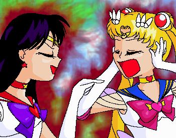 Hehe, I love it when they fight, just like sisters :P