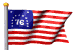 1777 Bennington 13 Star Flag