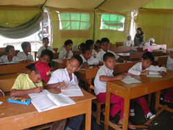 L'&eacute;cole sous la tente