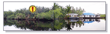 Lokasi seberang sungai