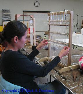 Student at ATEED Lap Loom