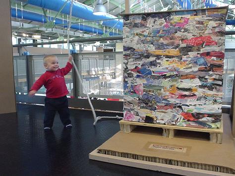 130 kilo heffen in Explora, het kindermuseum