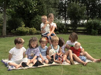 met heel de familie op weekend