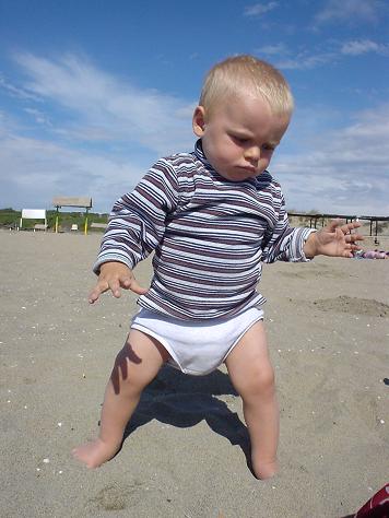 alle Italianen weg, het strand voor ons alleen!!