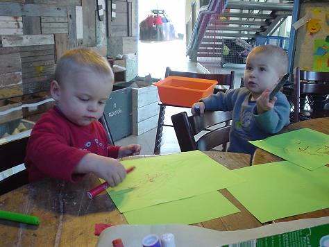 tekenen met Luca
