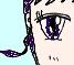 Tomoe Christa(who used to be called Krista) in a school uniform, in the "Big Head" style
