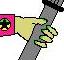 A paint picture of Sailor Europa's first fuku in the re-write and her staff