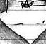 A black and white sketch of Sailor Europa's first fuku design from the re-write