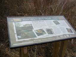one of the descriptive signs throughout the area